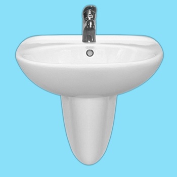 Chậu rửa Lavabo chân lửng Cosani CI06 - PI06.1 Chậu rửa Lavabo chân lửng Cosani CI06 - PI06.1