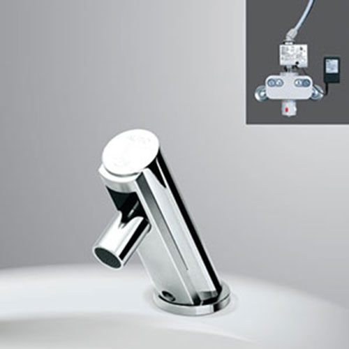 Vòi chậu lavabo cảm ứng Inax AMV-90K-220V(Van nóng lạnh) Vòi chậu lavabo cảm ứng Inax AMV-90K-220V(Van nóng lạnh)