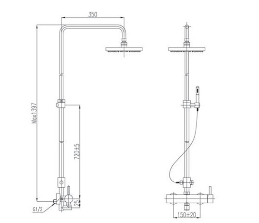 Sen cây tắm nóng lạnh Inax BFV-70S tại Hải Phòng