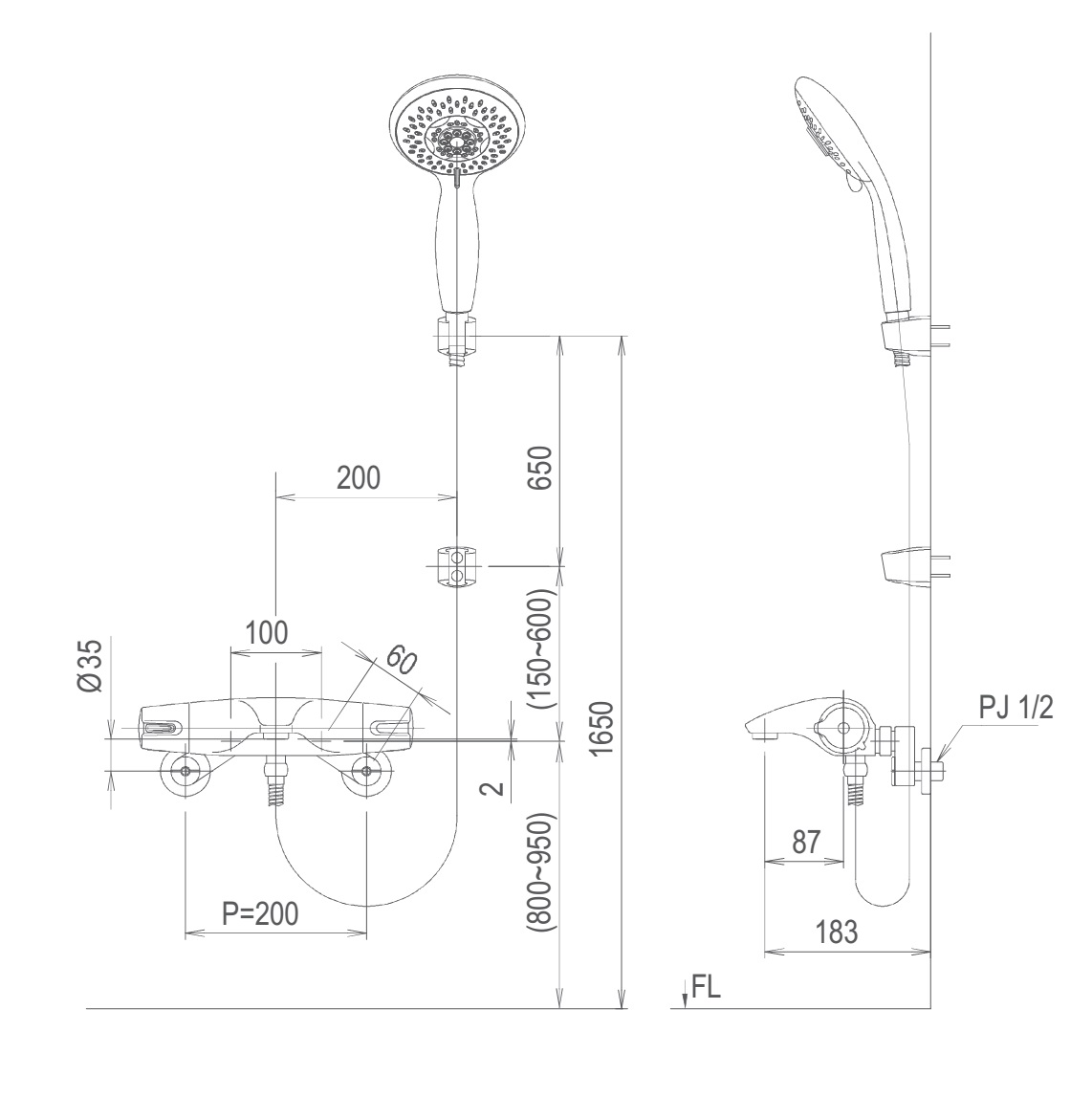 Sen tắm nhiệt độ BFV-5103T-3C