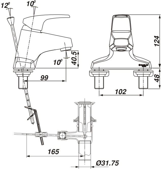 Voi chau Lavabo inax LFV-281S