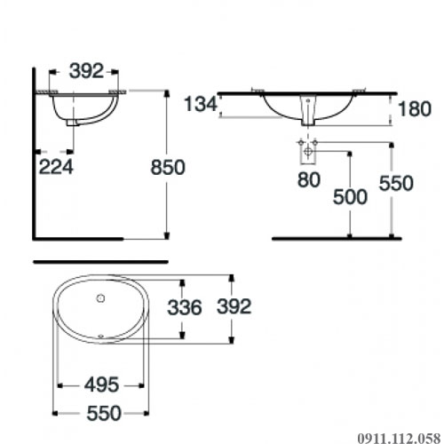 Chau rua am ban american-standard-WP-F512