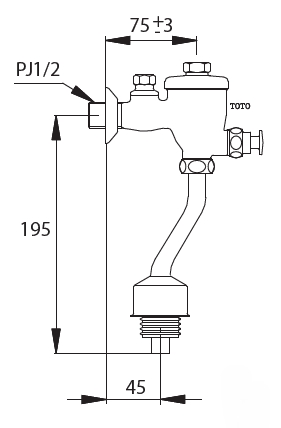 Van xa tieu nam TS402S