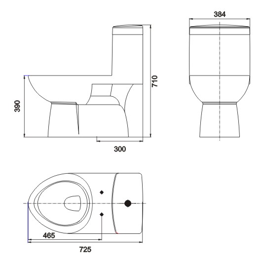 Bồn cấu 1 khối Cosani LI-032V