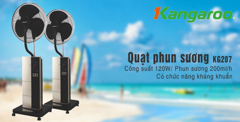 Quạt phun sương Kangaroo KG207 chất lượng tốt Quat phun suong Kangaroo KG207