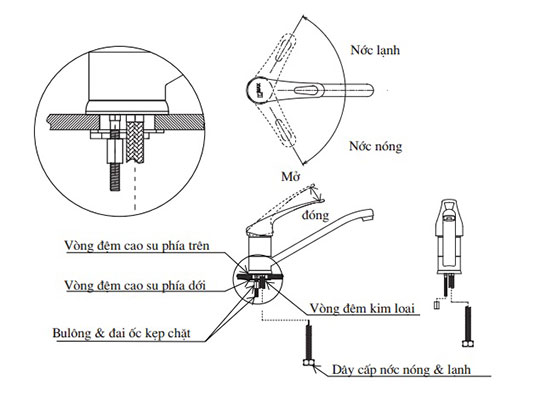 voi rua bat nong lanh inax SFV-212S