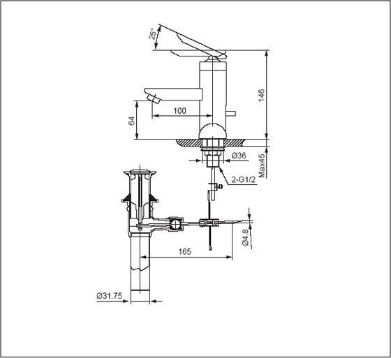 Vòi chậu Inax LFV-40001S chính hãng