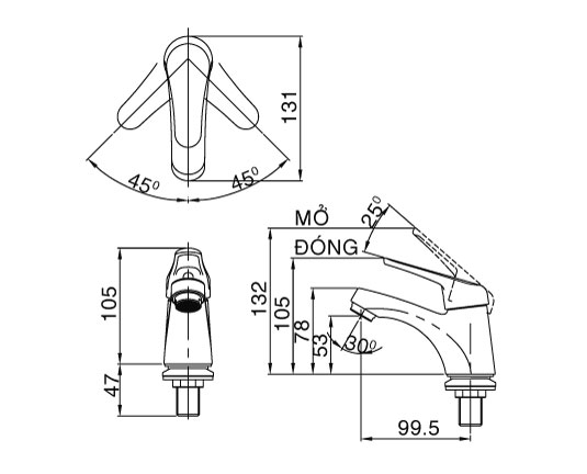 Voi nong lanh Inax LFV- 20s